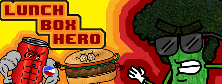 Promotional material for the video game Lunch Box Hero.